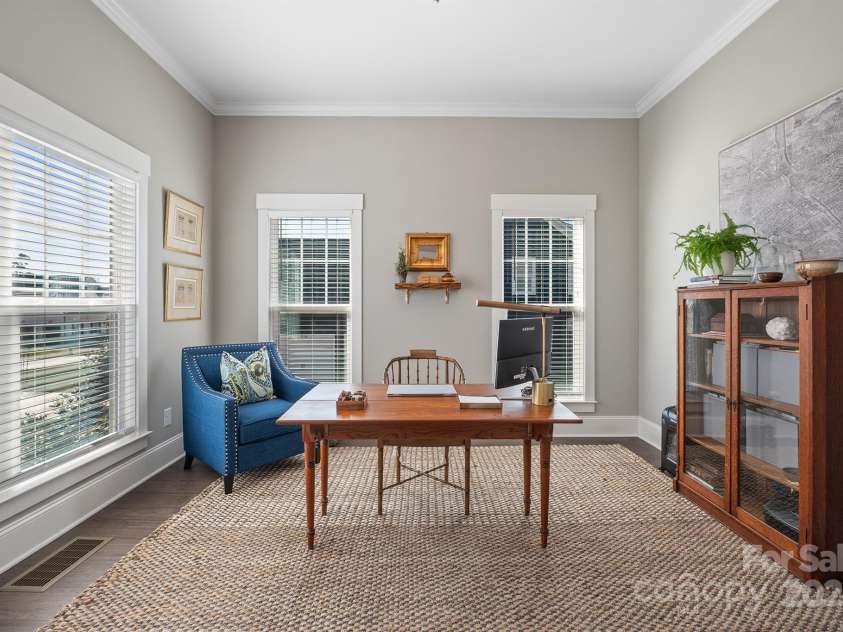 190 Hidden Meadows Drive, Mooresville, NC 28117.  MLS# CAR4227857, YatesRealty ID 7035. Downstairs Office