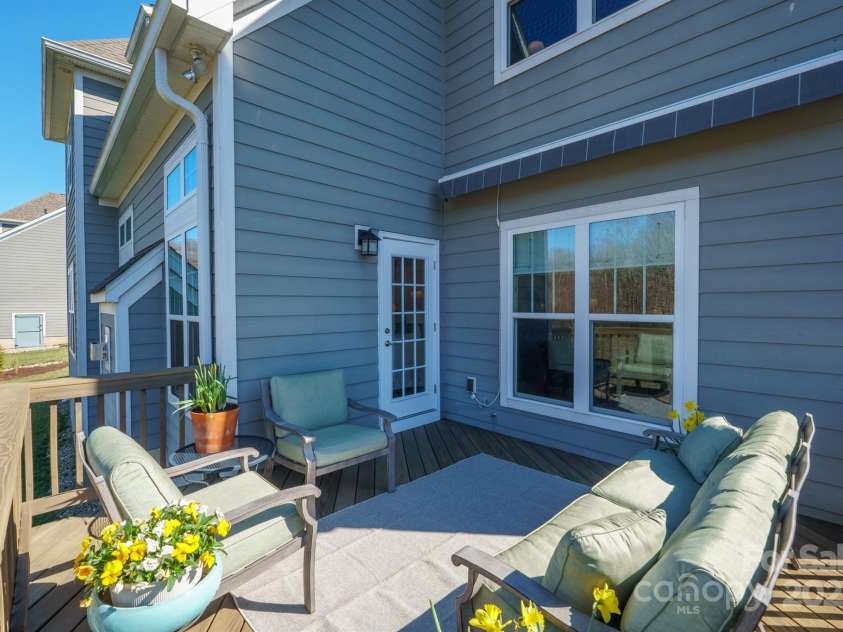 190 Hidden Meadows Drive, Mooresville, NC 28117.  MLS# CAR4227857, YatesRealty ID 7035. Spacious Back Deck