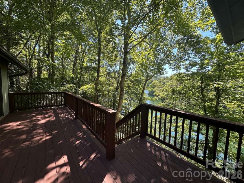 306 Sequoyah Lane, Brevard, NC 28712.  MLS# CAR4355647, YatesRealty ID 7036. Freshly replaced deck