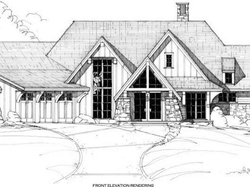 99999 Running Creek Trail, Arden, NC 28704.  MLS# CAR4350260, YatesRealty ID 7038. Front Elevation Renderings