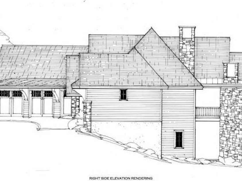 99999 Running Creek Trail, Arden, NC 28704.  MLS# CAR4350260, YatesRealty ID 7038. Right Side Elevation Renderings