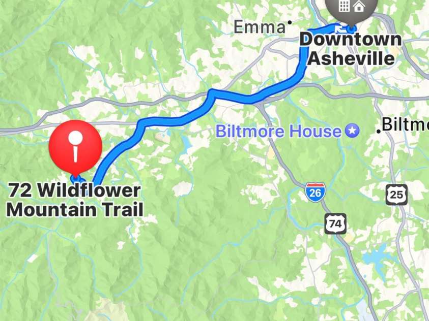 72 Wildflower Mountain Trail, Candler, NC 28715.  MLS# CAR4216852, YatesRealty ID 7043. Incredible Location Convenient to ALL You Love About the Asheville Area