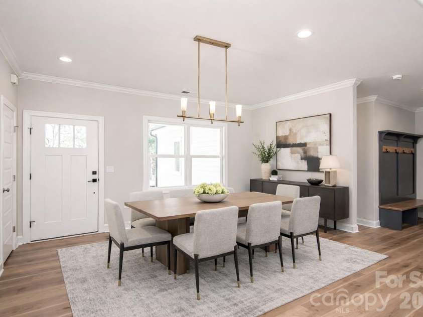 1508 Marion Street, Monroe, NC 28112.  MLS# CAR4315916, YatesRealty ID 7050. Look how beautiful this dinning room would look decorated!  Picture is virtually staged.  