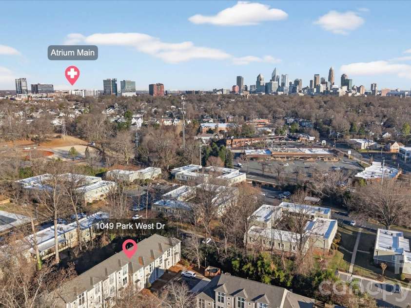 1049 Park West Drive, Charlotte, NC 28209.  MLS# CAR4335923, YatesRealty ID 7052. 