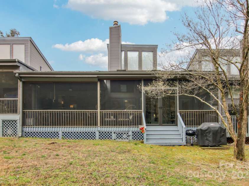 441 Mountains Boulevard, Lake Lure, NC 28746.  MLS# CAR4238819, YatesRealty ID 7068. Back of unit