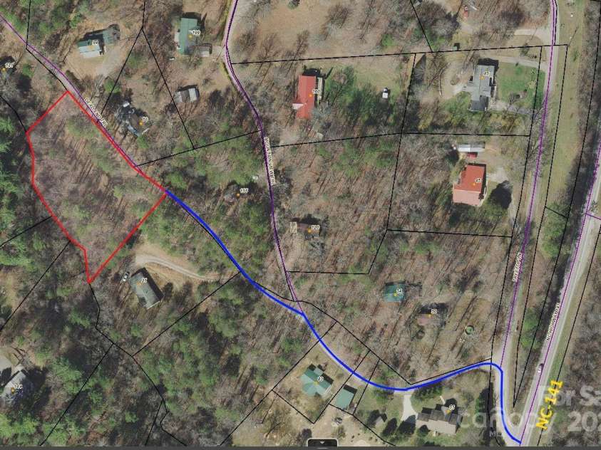 53 Dead End Trail, Marble, NC 28905.  MLS# CAR4242590, YatesRealty ID 7083. Access Map
