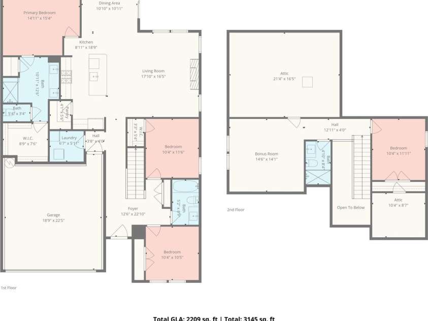 5098 Turtle Creek Drive, Denver, NC 28037.  MLS# CAR4341030, YatesRealty ID 7088. Floor plan and Measurements