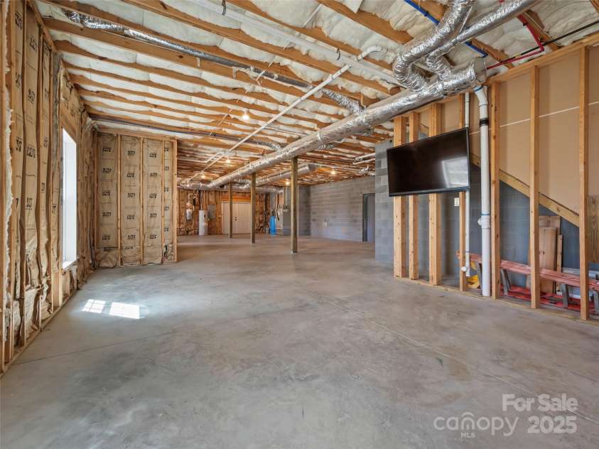 6753 Pinnacle Mountain Road, Zirconia, NC 28790.  MLS# CAR4237345, YatesRealty ID 7098. Basement
