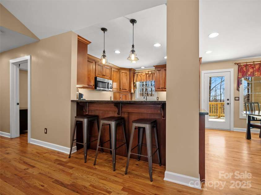 6753 Pinnacle Mountain Road, Zirconia, NC 28790.  MLS# CAR4237345, YatesRealty ID 7098. Kitchen Bar