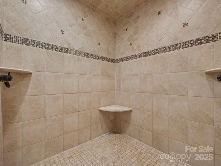 6753 Pinnacle Mountain Road, Zirconia, NC 28790.  MLS# CAR4237345, YatesRealty ID 7098. Primary Shower