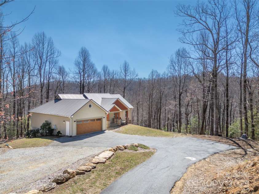 6753 Pinnacle Mountain Road, Zirconia, NC 28790.  MLS# CAR4237345, YatesRealty ID 7098. Pulling into the driveway