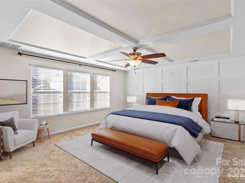 138 Byers Commons Drive, Mooresville, NC 28117.  MLS# CAR4326214, YatesRealty ID 7107. Serene Primary Bedroom, Virtually staged
