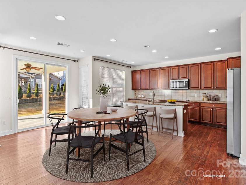 138 Byers Commons Drive, Mooresville, NC 28117.  MLS# CAR4326214, YatesRealty ID 7107. Sunny Breakfast area, Virtually Staged