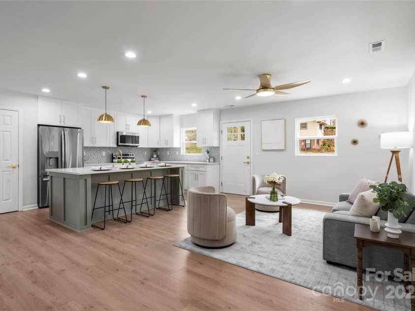 902 Mountain Street, Cherryville, NC 28021.  MLS# CAR4285812, YatesRealty ID 7122. Open Concept