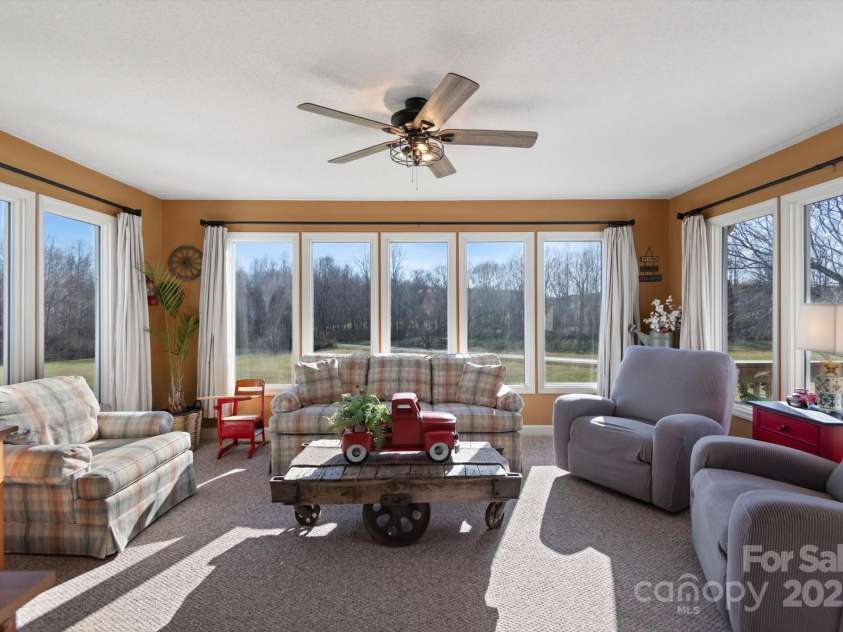 732 Crowe Dairy Road, Forest City, NC 28043.  MLS# CAR4234052, YatesRealty ID 7124. Barn view and long range view.