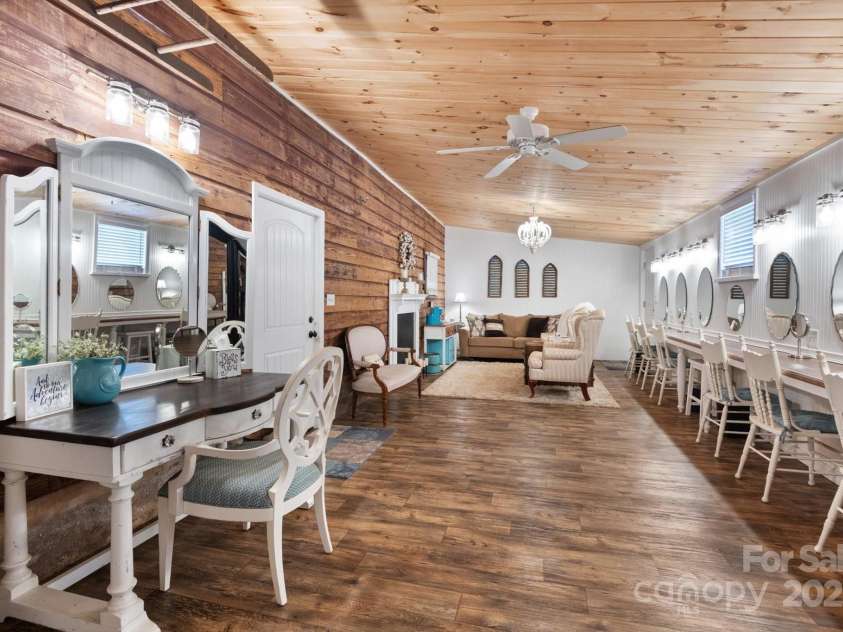 732 Crowe Dairy Road, Forest City, NC 28043.  MLS# CAR4234052, YatesRealty ID 7124. Bride quarters complete with shower plus makeup table and full length mirror.