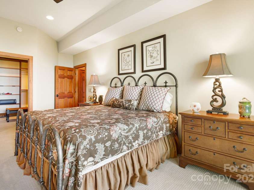 197 Cherry Knob Drive, Mars Hill, NC 28754.  MLS# CAR4271284, YatesRealty ID 7144. Vaulted ceilings and walk-in closet add both charm and function to this restful space.