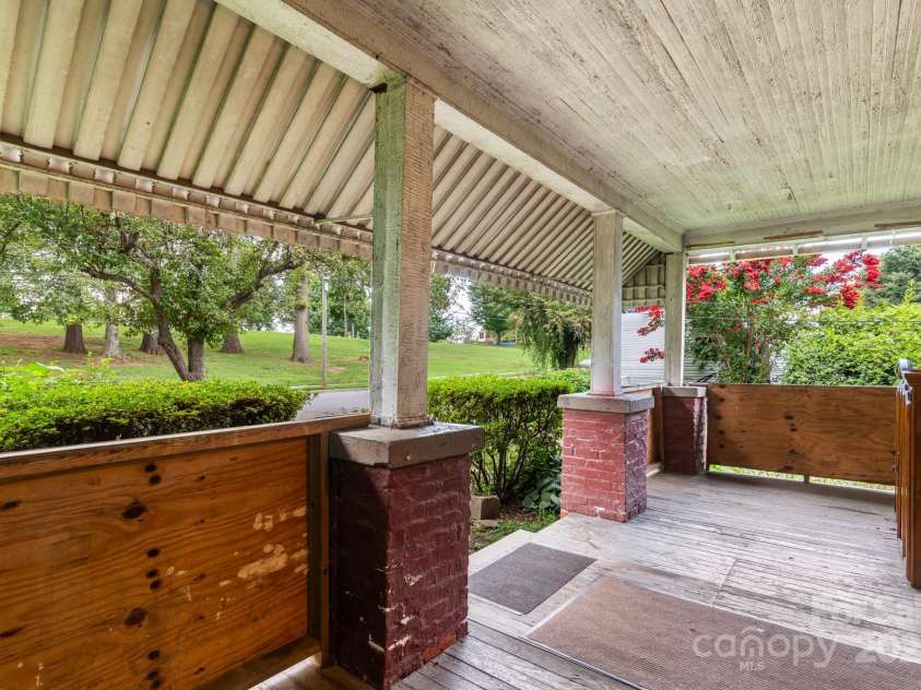 96 French Broad Avenue, Asheville, NC 28801.  MLS# CAR4205683, YatesRealty ID 715. Front porch