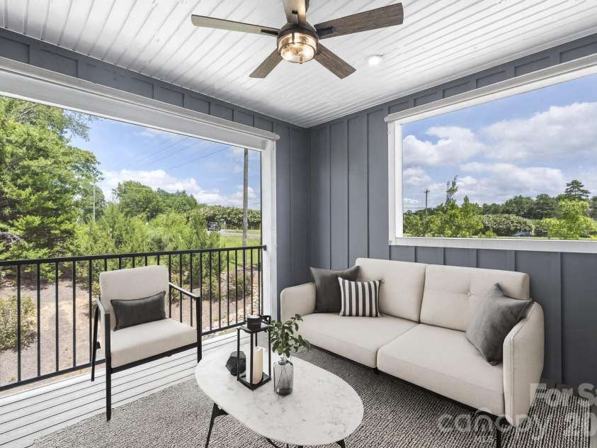 963 Portrush Lane, Tega Cay, SC 29708.  MLS# CAR4404100, YatesRealty ID 7153. Virtual Staged Balcony