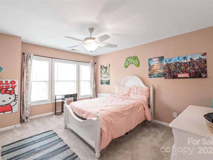 8905 Valleymoon Lane, Charlotte, NC 28214.  MLS# CAR4199406, YatesRealty ID 7165. Second floor Guest room #3 with double door closet