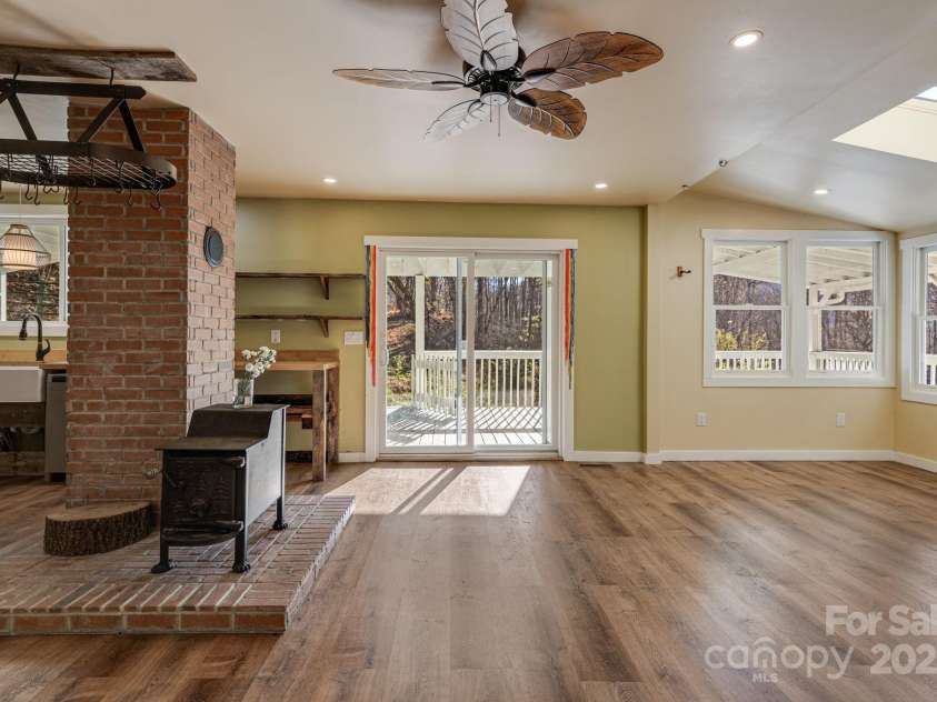 340 Wendy Avenue, Marshall, NC 28753.  MLS# CAR4210108, YatesRealty ID 7191. Open dining & living area 