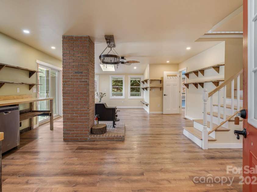 340 Wendy Avenue, Marshall, NC 28753.  MLS# CAR4210108, YatesRealty ID 7191. Open kitchen and living space