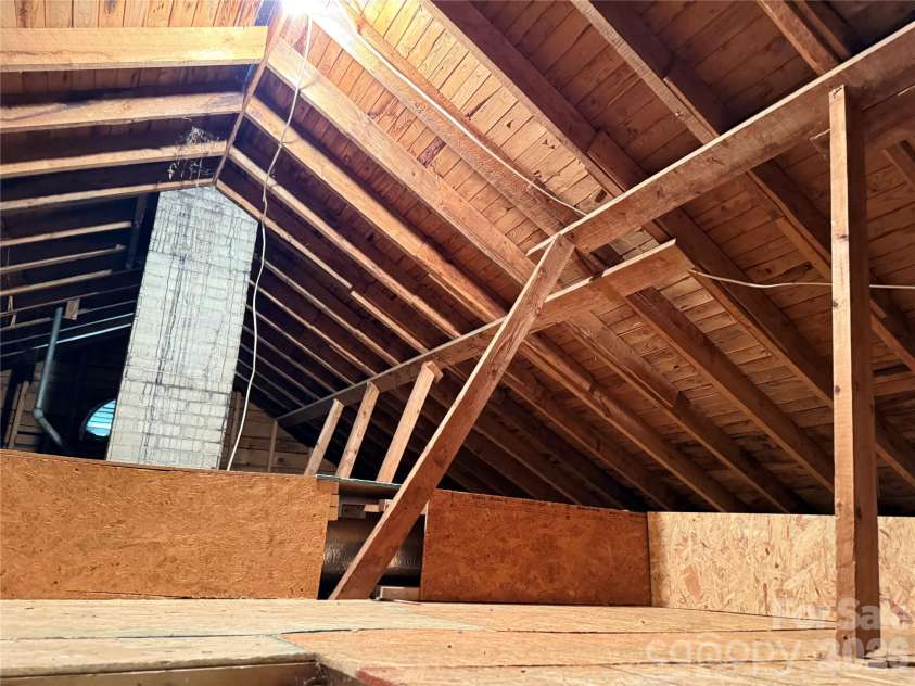 316 Sharon Avenue, Lenoir, NC 28645.  MLS# CAR4361436, YatesRealty ID 7202. Attic Storage