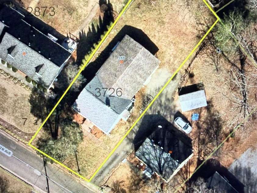 316 Sharon Avenue, Lenoir, NC 28645.  MLS# CAR4361436, YatesRealty ID 7202. GIS View