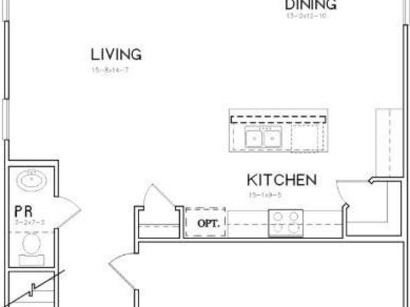 2039 Sadler Woods Lane, Charlotte, NC 28214.  MLS# CAR4265579, YatesRealty ID 721. Floor Plan - First Floor