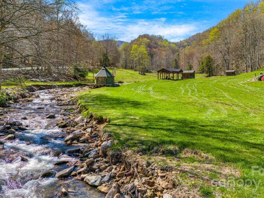 85 Woody Farm Road, Hot Springs, NC 28743.  MLS# CAR4248089, YatesRealty ID 7213. Pasture along Spring Creek