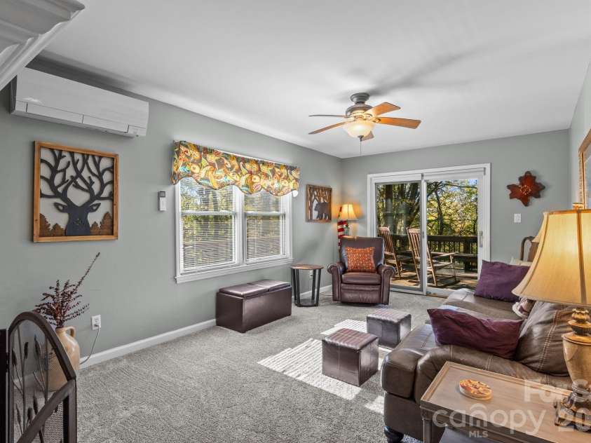 265 Dameron Drive, Blowing Rock, NC 28605.  MLS# CAR4325817, YatesRealty ID 7224. Two living areas for hosting family and friends. Home offered fully furnished. 