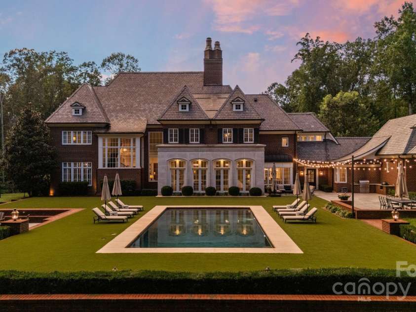 440 Beech Tree Road, Mooresville, NC 28117.  MLS# CAR4293759, YatesRealty ID 7228. Front Elevation Twilight