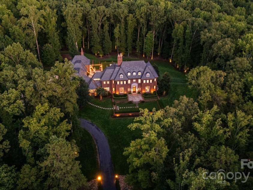 440 Beech Tree Road, Mooresville, NC 28117.  MLS# CAR4293759, YatesRealty ID 7228. Front Elevation Twilight