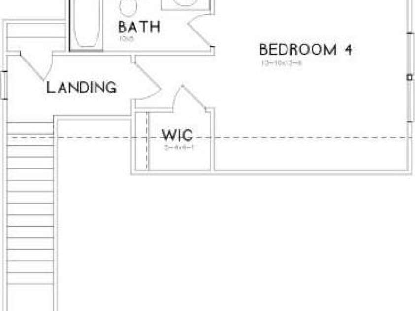 2019 Sadler Woods Lane, Charlotte, NC 28214.  MLS# CAR4248189, YatesRealty ID 7229. Floorplan - Third floor