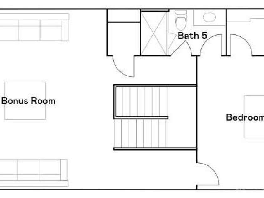299 Hamptons Cove Road, Troutman, NC 28166.  MLS# CAR4306640, YatesRealty ID 7229. Builder Floorplan - 3rd Level