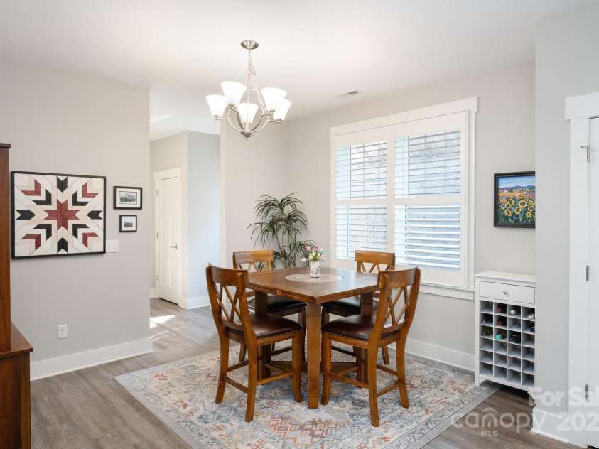 76 Creekside View Drive, Asheville, NC 28804.  MLS# CAR4265172, YatesRealty ID 7234. Dining Area and Pantry Closet