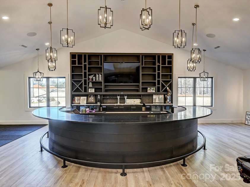 1525 Shinnville Road, Cleveland, NC 27013.  MLS# CAR4249385, YatesRealty ID 7235. Upper Level Bar/Entertainment