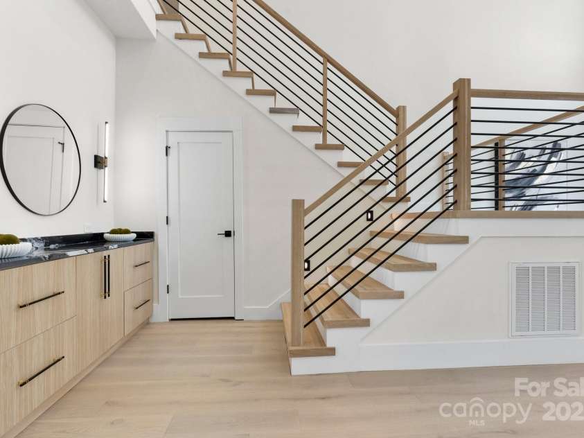 4377 Kiser Island Road, Terrell, NC 28682.  MLS# CAR4248976, YatesRealty ID 7241. Foyer Stairs