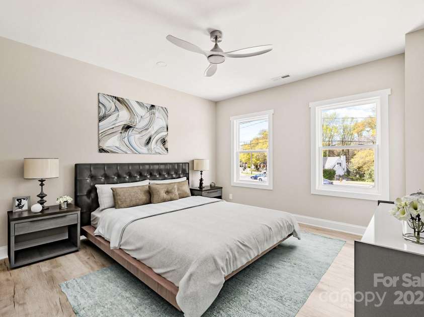 3804 Freedom Drive, Charlotte, NC 28208.  MLS# CAR4245901, YatesRealty ID 7245. Virtual Staging Master Bedroom