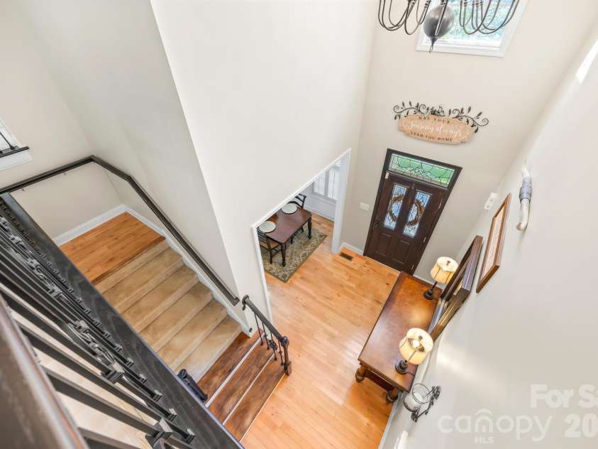 244 Mark Ryan Lane, Dallas, NC 28034.  MLS# CAR4389974, YatesRealty ID 725. Looking down from catwalk
