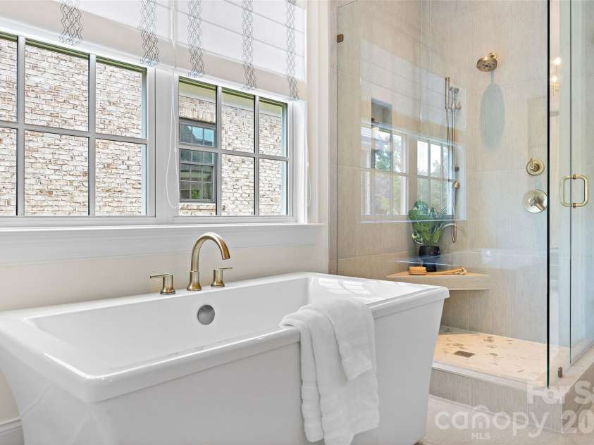 3011 Ella Katherine Way, Charlotte, NC 28210.  MLS# CAR4381192, YatesRealty ID 7267. Soaking tub and shower