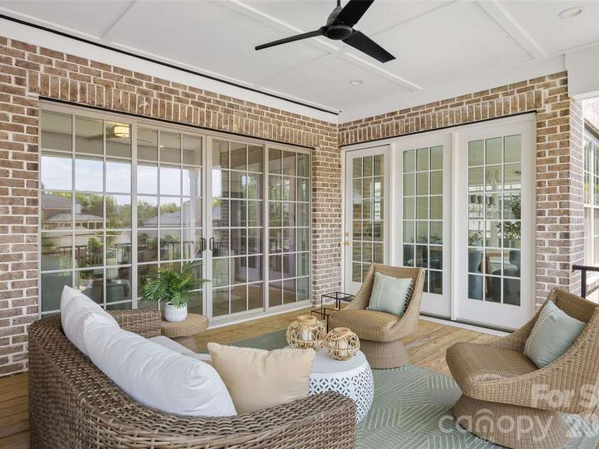 3011 Ella Katherine Way, Charlotte, NC 28210.  MLS# CAR4381192, YatesRealty ID 7267. The covered balcony is a great space to relax
