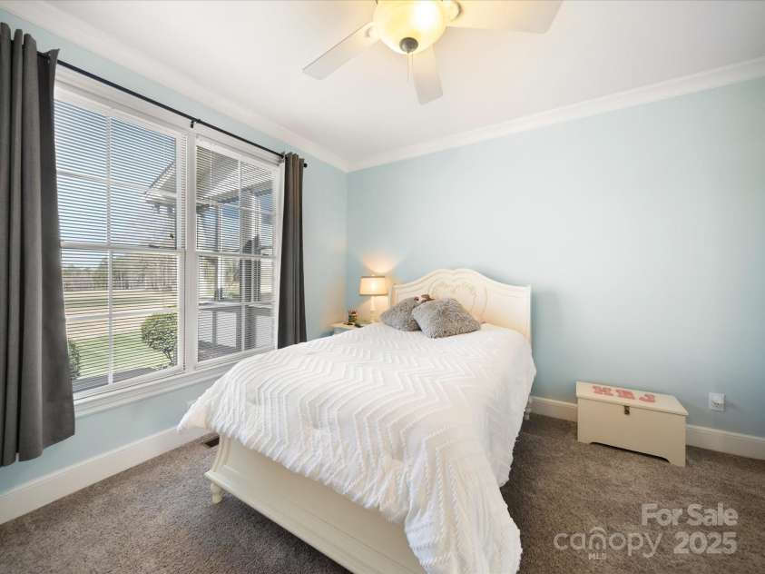 810 Lake Wright Road, China Grove, NC 28023.  MLS# CAR4236007, YatesRealty ID 7274. Bedroom #3 overlooking Hole #2