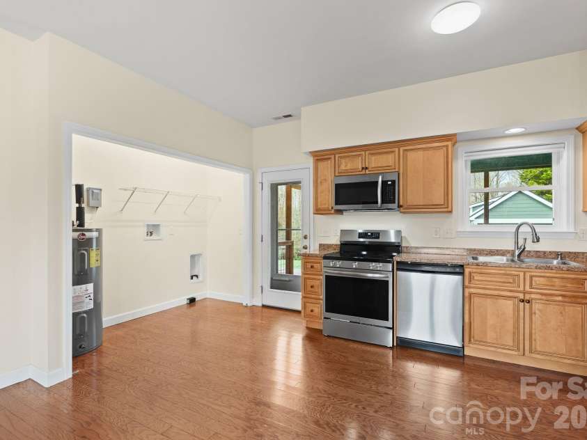 209 Breton Ridge Road, Leicester, NC 28748.  MLS# CAR4355634, YatesRealty ID 7279. Laundry closet