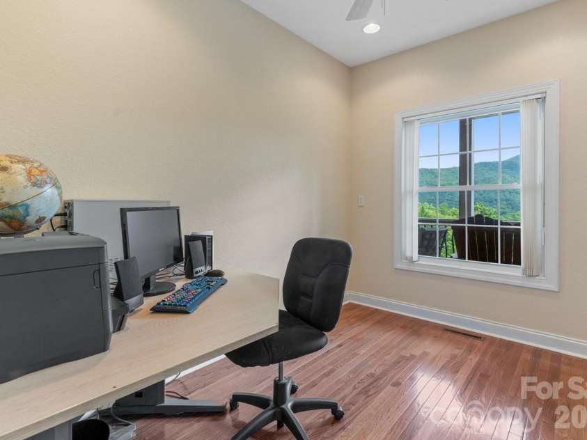 6 Grouse Terrace, Fairview, NC 28730.  MLS# CAR4355853, YatesRealty ID 7286. Office with amazing views