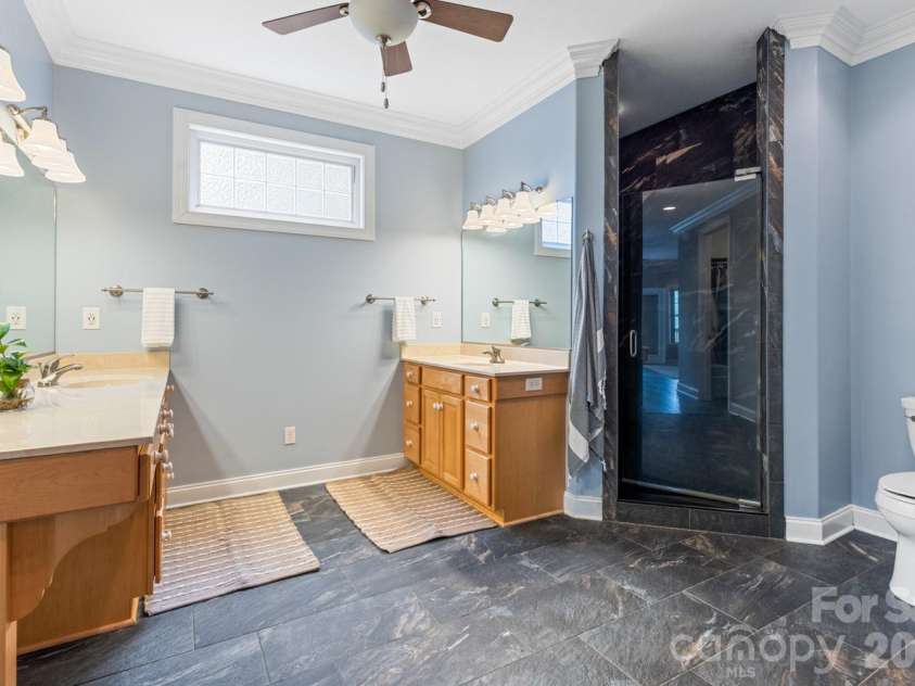 6 Grouse Terrace, Fairview, NC 28730.  MLS# CAR4355853, YatesRealty ID 7286. Remodeled shower