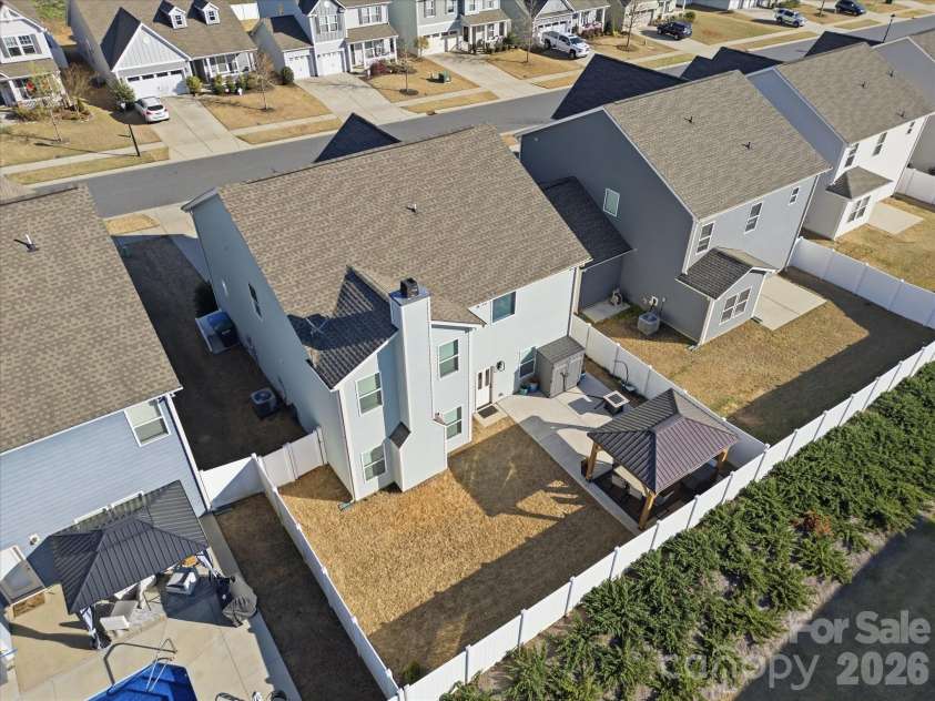 5149 Thomasville Drive, Belmont, NC 28012.  MLS# CAR4361428, YatesRealty ID 7291. Overhead view
