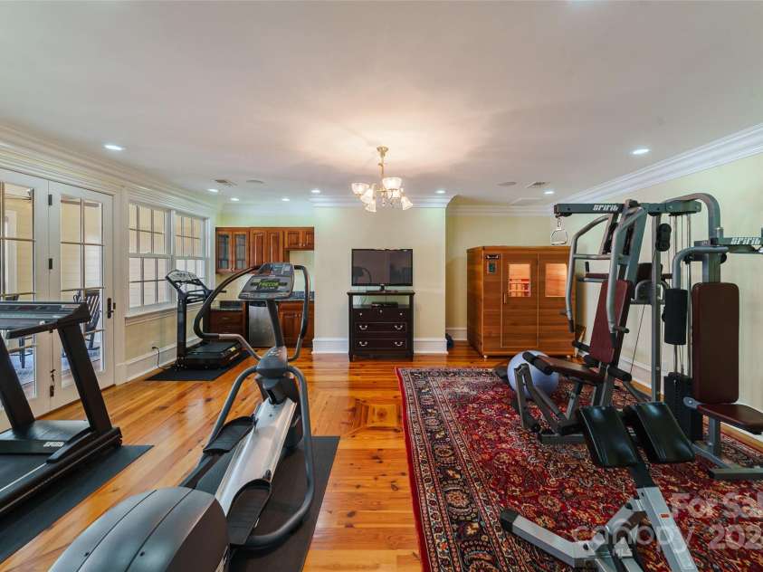 229 Joseph Kershaw Road, Eastover, SC 29044.  MLS# CAR4122309, YatesRealty ID 7302. Home Gym and Sauna all included in purchase