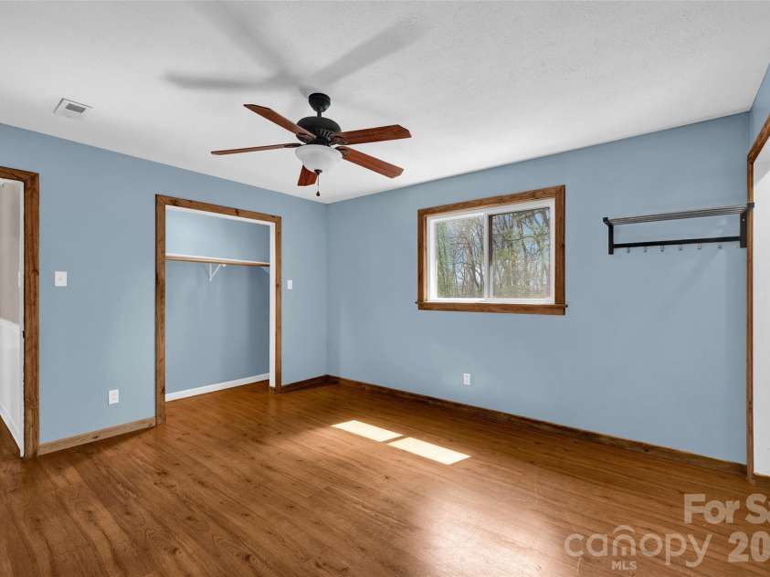 1090 Harris Bridge Road, Stony Point, NC 28678.  MLS# CAR4359624, YatesRealty ID 7305. Primary bedroom with 2 closets