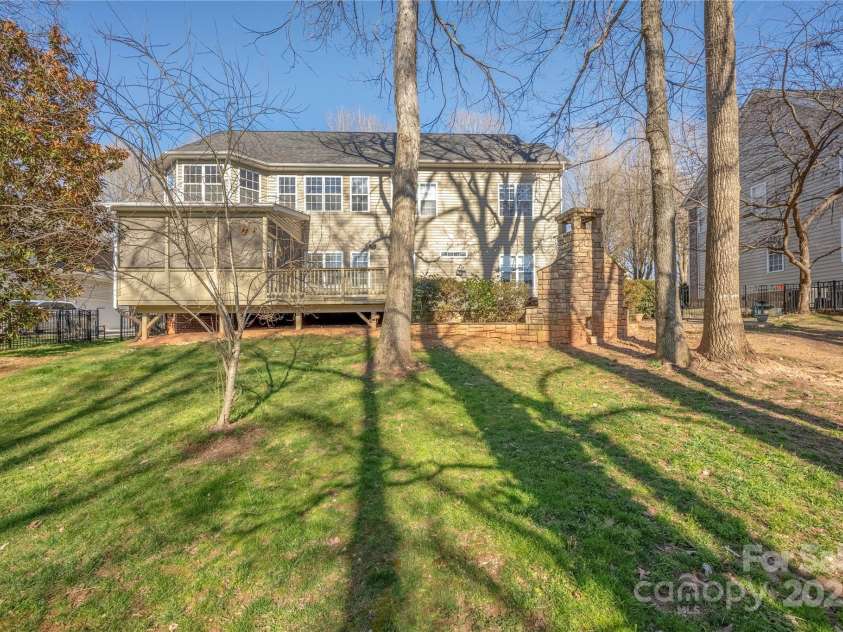 16115 Chiltern Lane, Huntersville, NC 28078.  MLS# CAR4233154, YatesRealty ID 7305. Back of house